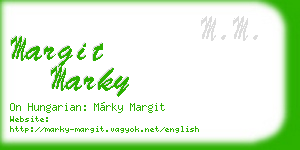 margit marky business card